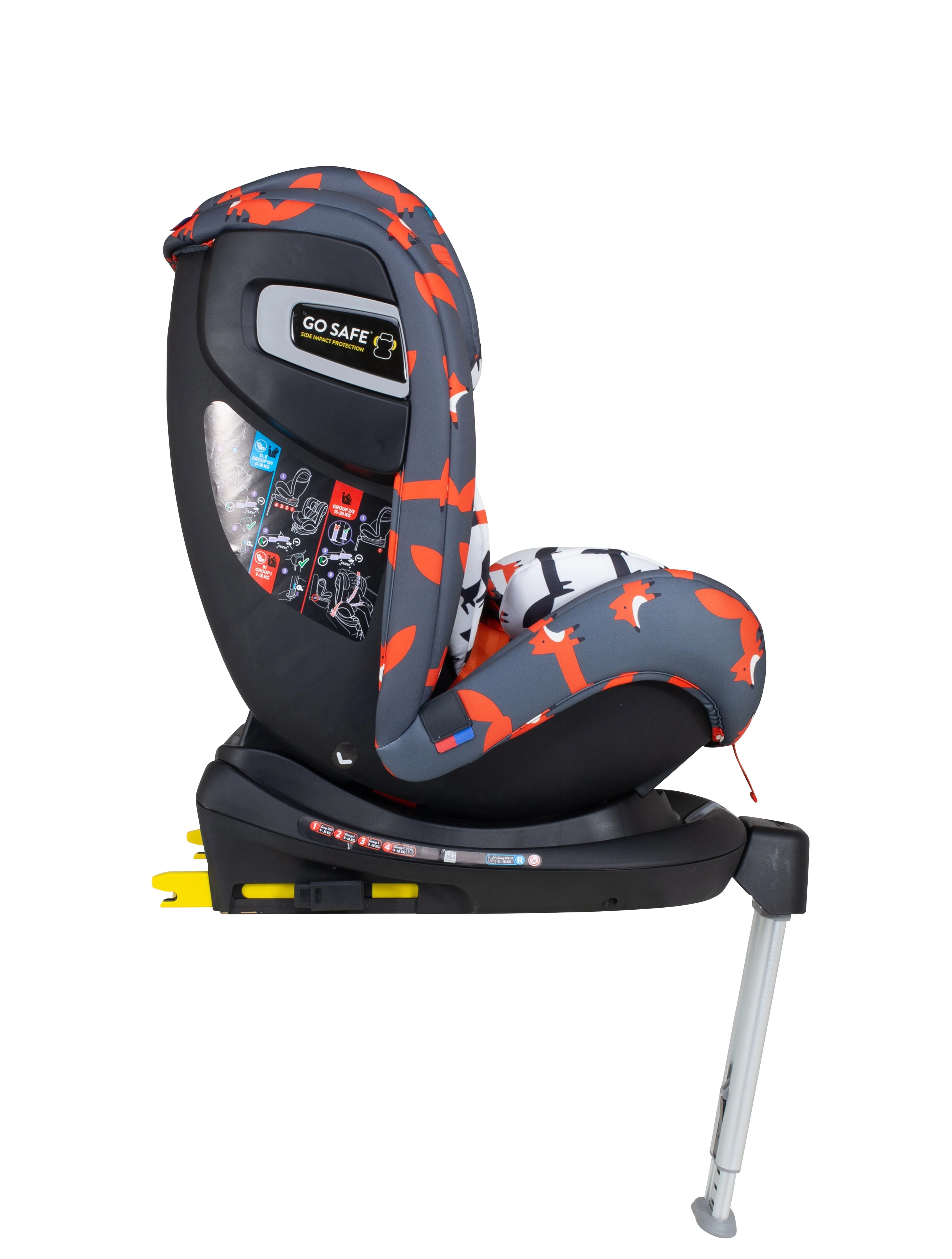 Ex Display All in All Rotate Group 0+123 Car Seat Charcoal Mister Fox - Image 4